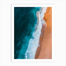 Aerial View Of A Beach 8 Art Print