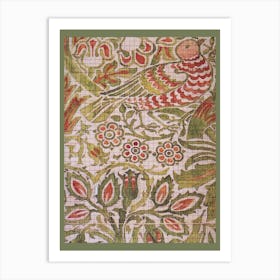 Jacquard Weaving Of Dove And Rose, William Morris Art Print