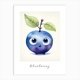 Friendly Kids Blueberry 1 Poster Art Print