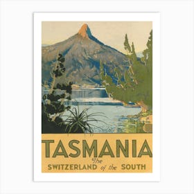 Tasmania Vintage Travel Poster Art Print