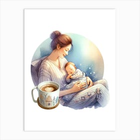 Mother And Baby 1 Art Print