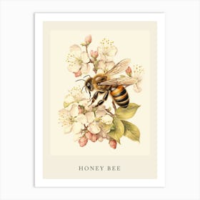 Beatrix Potter Inspired  Animal Watercolour Honey Bee 3 Art Print