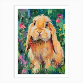 English Lop Rabbit Painting 1 Art Print