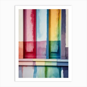 Rainbow Wall 1 Art Print