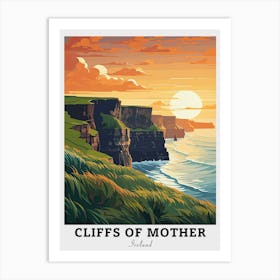 Cliffs Of Mother Travel Art Print