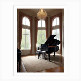 Grand Piano In A Room 2 Art Print