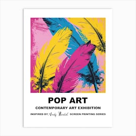 Feathers Pop Art 1 Art Print