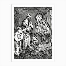 Nativity Scene 12 Art Print