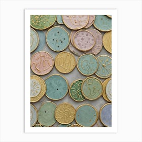 Collection Of Coins Art Print