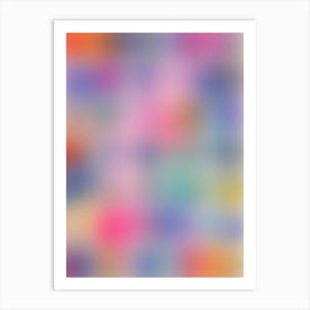 Colors Blooming | 04 – Aura Gradient Art Print