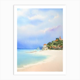 Porto Katsiki, Lefkada, Greece Watercolour Art Print