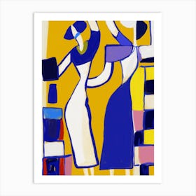 Two Women Shopping Art Print