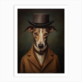 Gangster Dog Whippet 4 Art Print