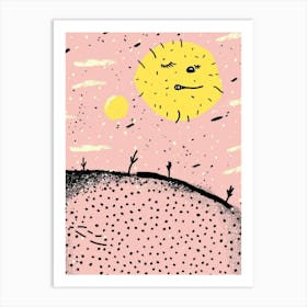 Sun illustration 2 Art Print