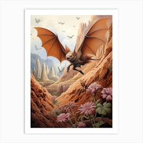 Malagasy Mouse Eared Bat Painting 2 Art Print