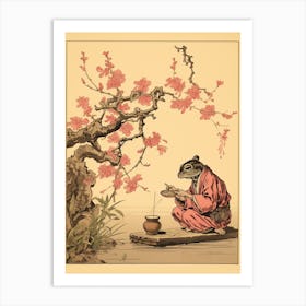 Wise Frog Japanese Style 7 Art Print