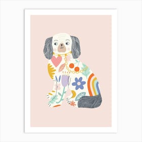 Rainbow Dog Art Print