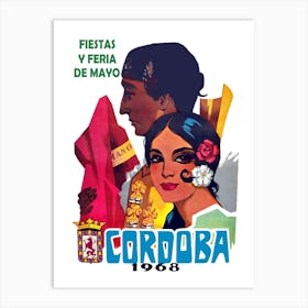 Festival In Cordoba, Vintage Travel Poster Art Print