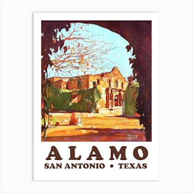 The Alamo, San Antonio, Texas Art Print