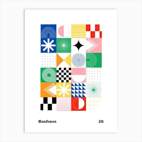 Geometric Bauhaus Poster 26 Art Print