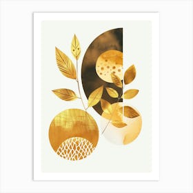 Golden Leaves 54 Art Print