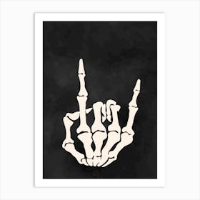 Skeleton Hand 3 Art Print