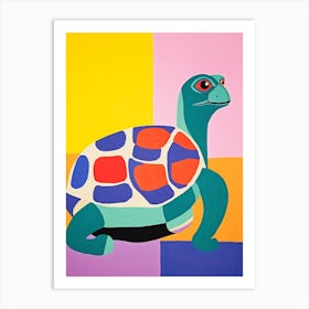 Colourful Kids Animal Art Turtle Art Print