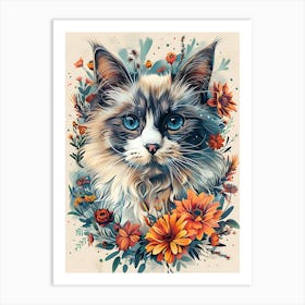 Coon Cat Art Print