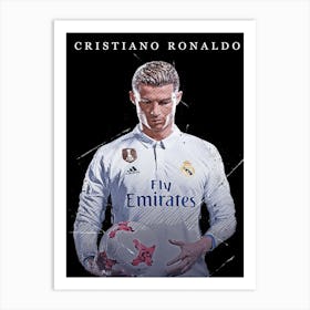 Cristiano Ronaldo Real Madrid 4 Art Print