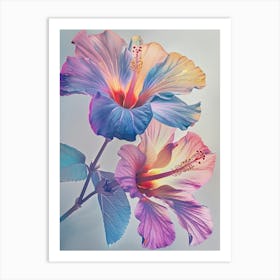 Iridescent Flower Hibiscus 1 Art Print