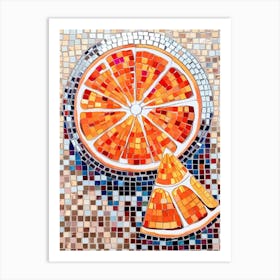 Orange Slice Mosaic 1 Art Print