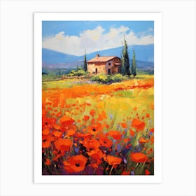 Poppies In The Field 9 Art Print