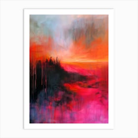 Abstract - Sunset Art Print