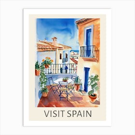 Visit Spain 4 Travel Poster Art Print