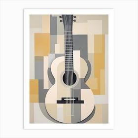 Guitar On The Wall Art Print