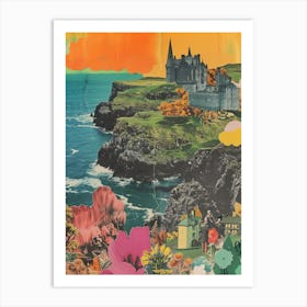 Ireland   Retro Collage Style 4 Art Print