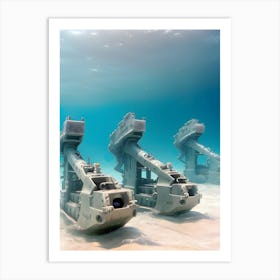 USO: A Very Very Strange Sea-Reimagined 3 Art Print