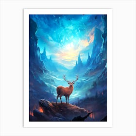 Deer In The Forest 1 Art Print