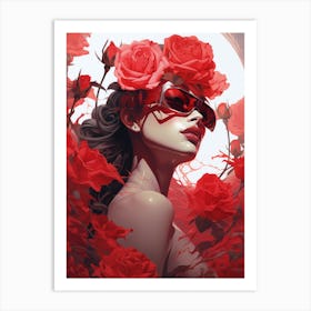 Red Roses Art Print