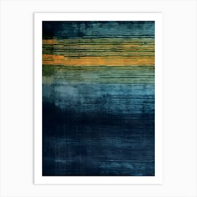 'Blue And Yellow' Art Print