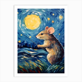 Little Mouse, Vincent Van Gogh Inspired Art Print