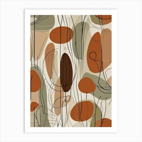 Mid Century Modern Pattern Art Print (1) Art Print