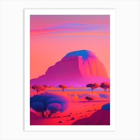 Uluru Dreamy Sunset 2 Art Print