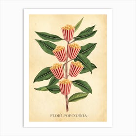 Modern Botanical Popcorn Art Print
