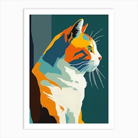 Cat Painting 4 Art Print