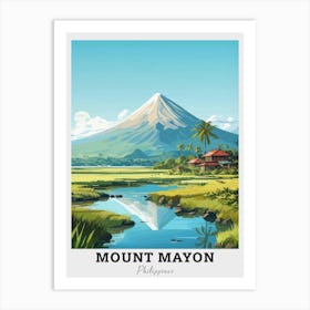 Mount Mayon Travel Art Print