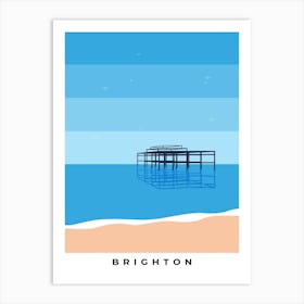 Brighton Blue Art Print