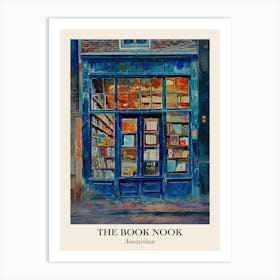 Amsterdam Book Nook Bookshop 1 Poster Art Print