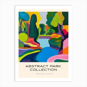 Abstract Park Collection Poster Parc De La Vilette Paris 3 Art Print