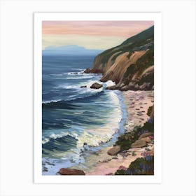 Summer Seascape Oil Painting 3 Art Print